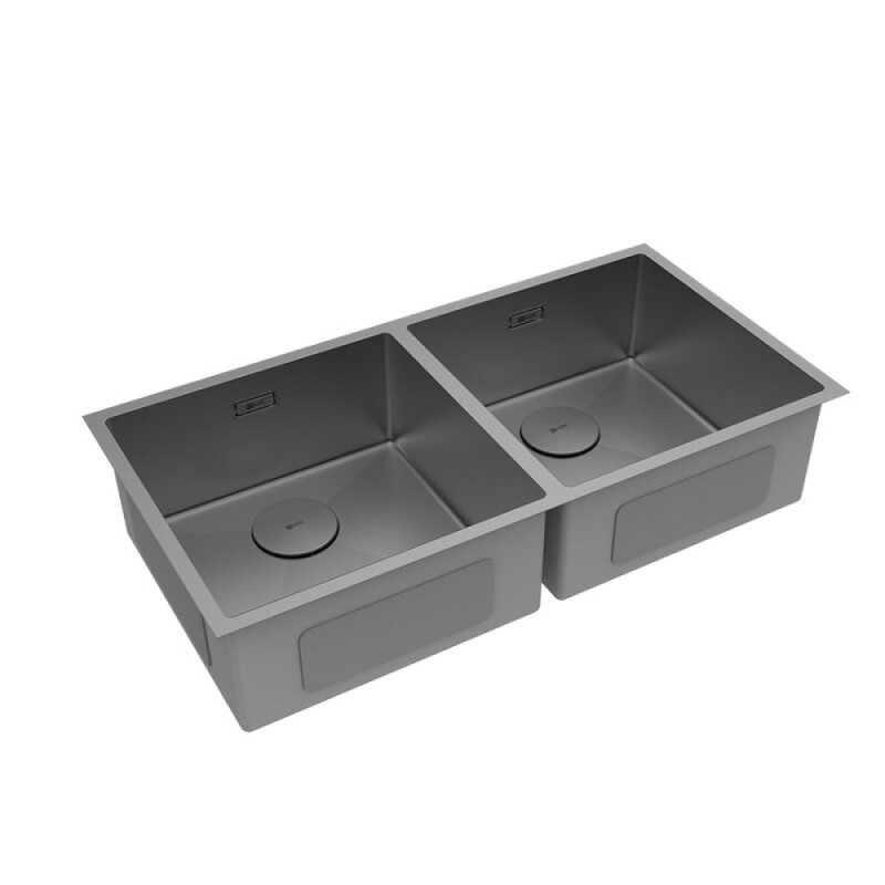 Кухонная мойка Lemark Proran 900 9936139, 86 см, нержавеющая сталь, PVD-nano покрытие, графит