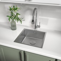 Кухонная мойка Lemark Olanga 440 9937121, 44 см, нержавеющая сталь