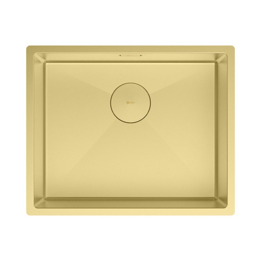 Кухонная мойка Lemark Olanga 540 9938126, 54 см, нержавеющая сталь, PVD-nano покрытие, золото светлое