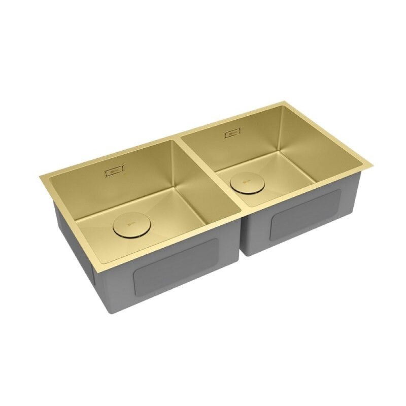 Кухонная мойка Lemark Proran 900 9938138, 86 см, нержавеющая сталь, PVD-nano покрытие, золото светлое