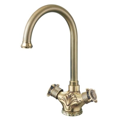Смеситель Zorg Antic A 2005K-BR для кухонной мойки, античная бронза