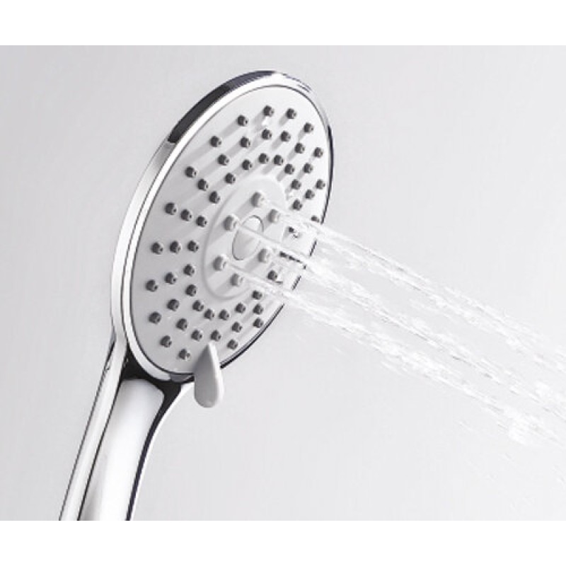 Душевая лейка WasserKRAFT A002, 3 режима, хром, 8.5 см