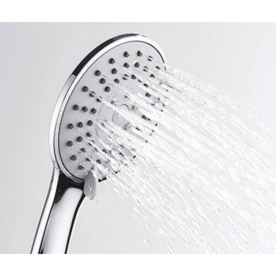 Душевая лейка WasserKRAFT A002, 3 режима, хром, 8.5 см