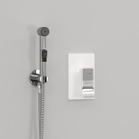 Гигиенический душ WasserKRAFT A010656WHITE, со смесителем, белый/хром