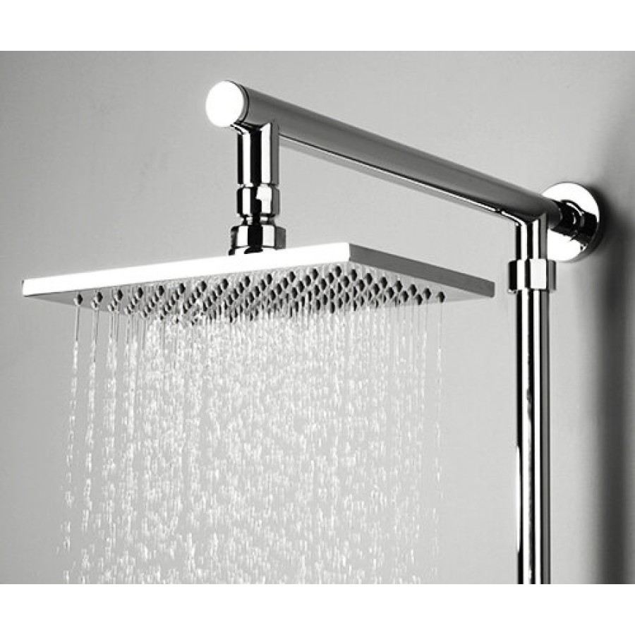 Душевой гарнитур WasserKRAFT A016 с верхним душем 22 х 14 см, хром