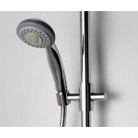 Душевой гарнитур WasserKRAFT A016 с верхним душем 22 х 14 см, хром