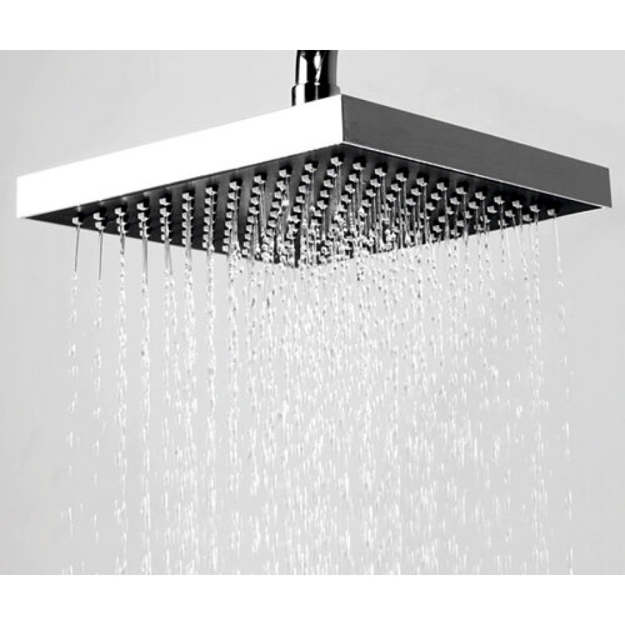Верхний душ WasserKRAFT А028, 200*200 мм, 1 режим струи, без держателя, хром