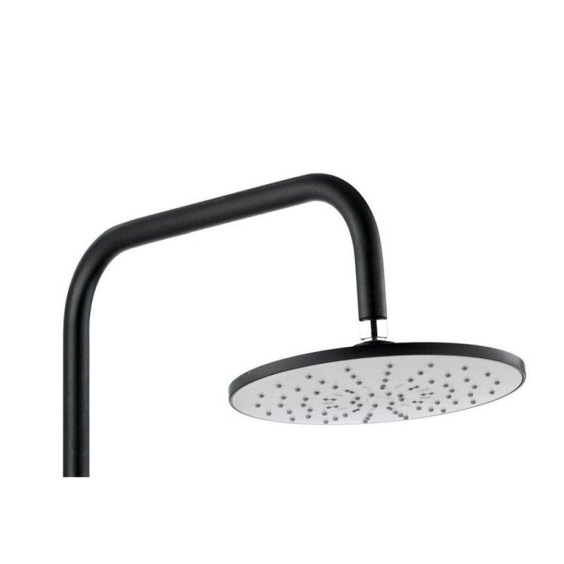 Душевая система Agger Breeze A0293544 с фиксированным изливом, черный матовый