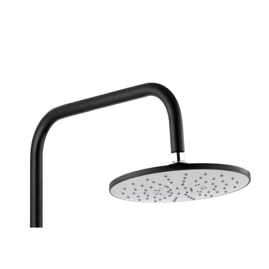 Душевая система Agger Breeze A0293544 с фиксированным изливом, черный матовый
