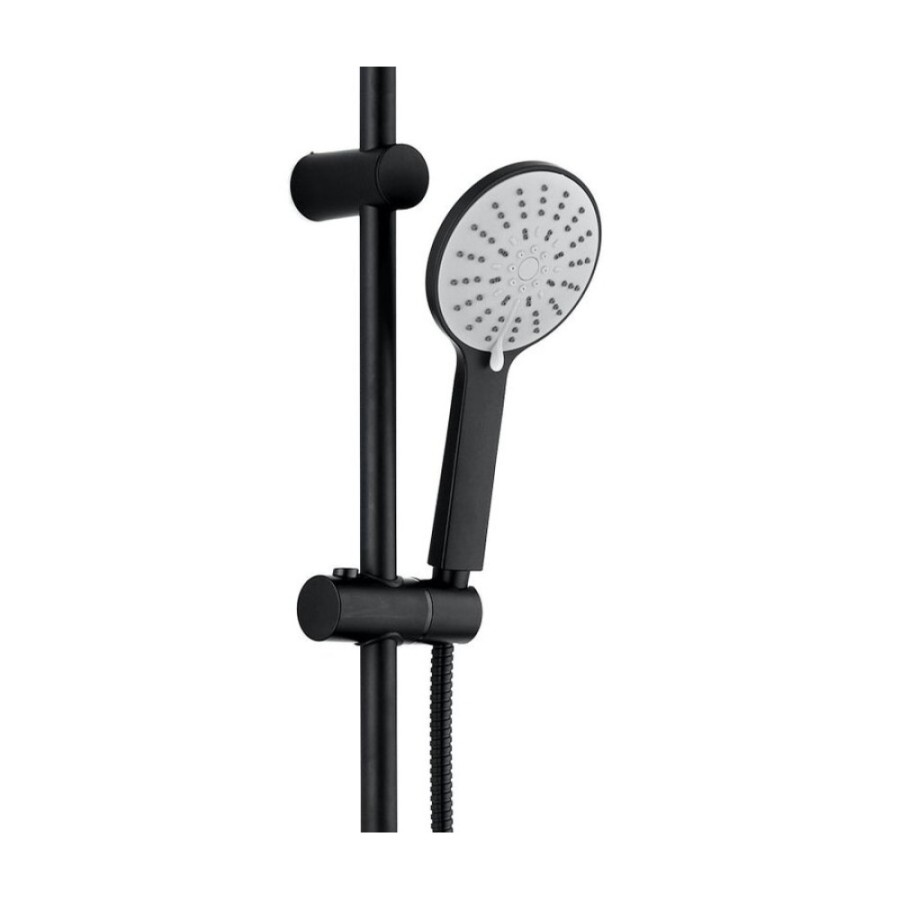Душевая система Agger Breeze A0293544 с фиксированным изливом, черный матовый
