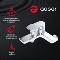 Смеситель Agger Brilliant A0310000для ванны и душа, хром