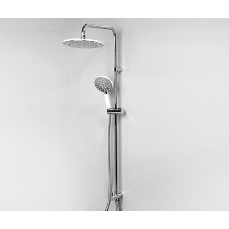 Душевой гарнитур WasserKRAFT A039 с верхним душем 22.5 см, хром