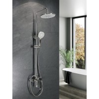 Душевая система Agger Brilliant с поворотным изливом, хром, A0393300