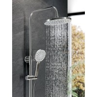 Душевая система Agger Brilliant с поворотным изливом, хром, A0393300