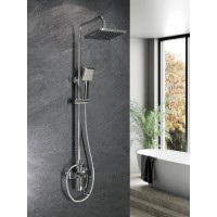 Душевая система Agger Brilliant A0394400 с поворотным изливом, хром