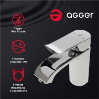 Смеситель Agger Happy A0402100 для раковины, хром