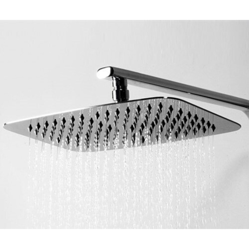 Душевой гарнитур WasserKRAFT A042 с верхним душем 30 х 20 см, хром