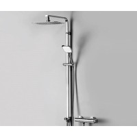 Душевой гарнитур WasserKRAFT A042 с верхним душем 30 х 20 см, хром