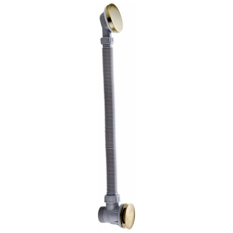 Слив-перелив для ванны WasserKRAFT Exter 1600 А054, клик-клак, светлая бронза