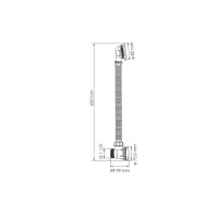 Слив-перелив для ванны WasserKRAFT Exter 1600 А054, клик-клак, светлая бронза