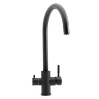 Смеситель для кухни Agger Zest A0700744, с возможностью подачи фильтрованной воды, чёрный матовый