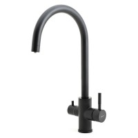 Смеситель для кухни Agger Zest A0700744, с возможностью подачи фильтрованной воды, чёрный матовый
