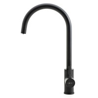 Смеситель для кухни Agger Zest A0700744, с возможностью подачи фильтрованной воды, чёрный матовый