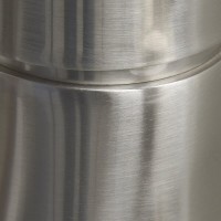 Донный клапан Wasserkraft A073 Push-up, с переливом, никель (матовый хром)