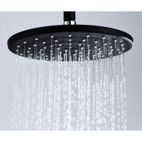 Верхний душ WasserKRAFT A077, D 22,5 см, 76 форсунок, 1 режим струи, без держателя, черный