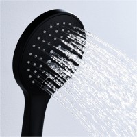Душевая лейка WasserKRAFT Elbe 7400 A078 3-функциональная, черный Soft-touch