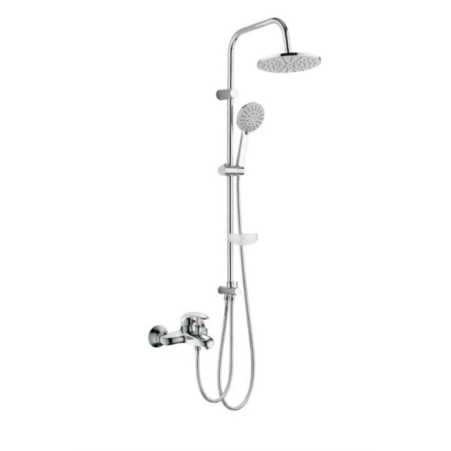 Душевая система Agger Breeze One с фиксированным изливом, хром, A0893500