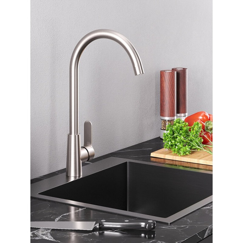 Смеситель для кухни Agger Splendid, никель матовый, A0900133