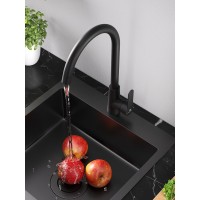 Смеситель для кухни Agger Splendid A0900144, чёрный матовый