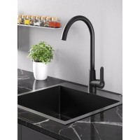 Смеситель для кухни Agger Splendid A0900144, чёрный матовый