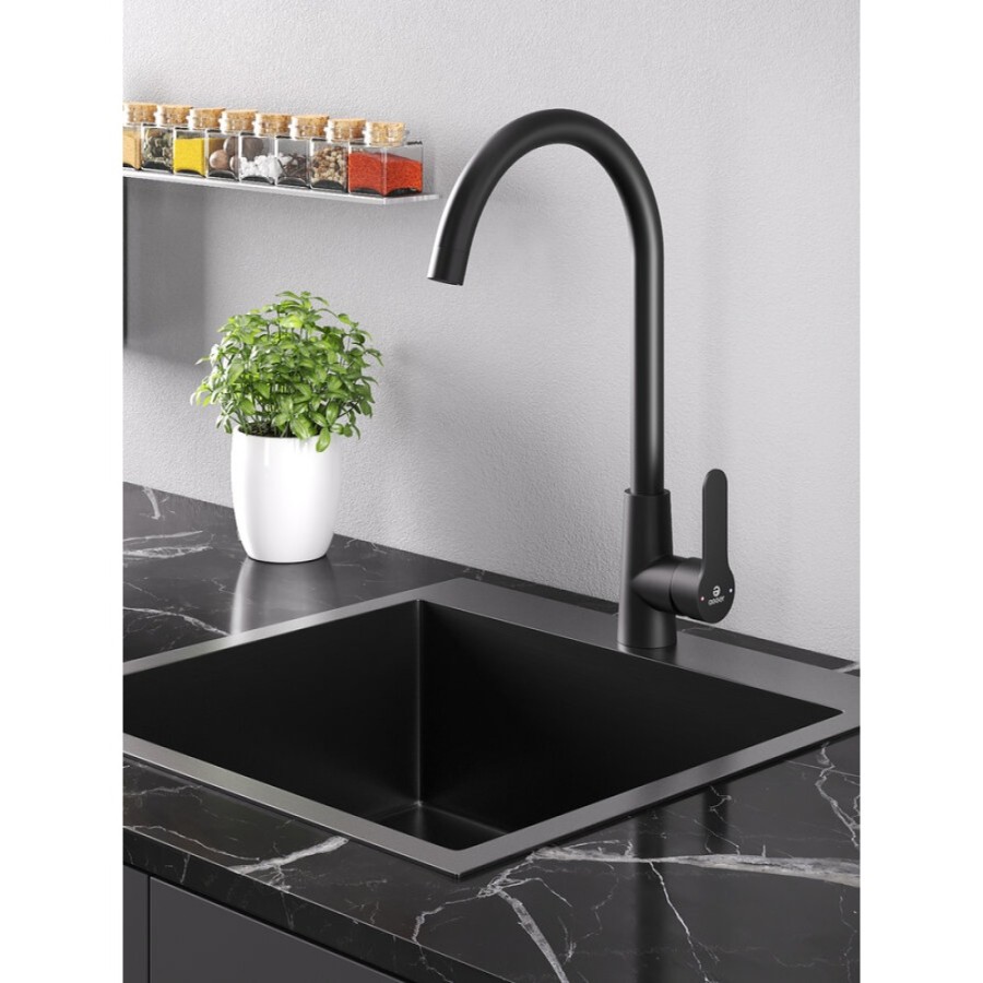 Смеситель для кухни Agger Splendid A0900144, чёрный матовый