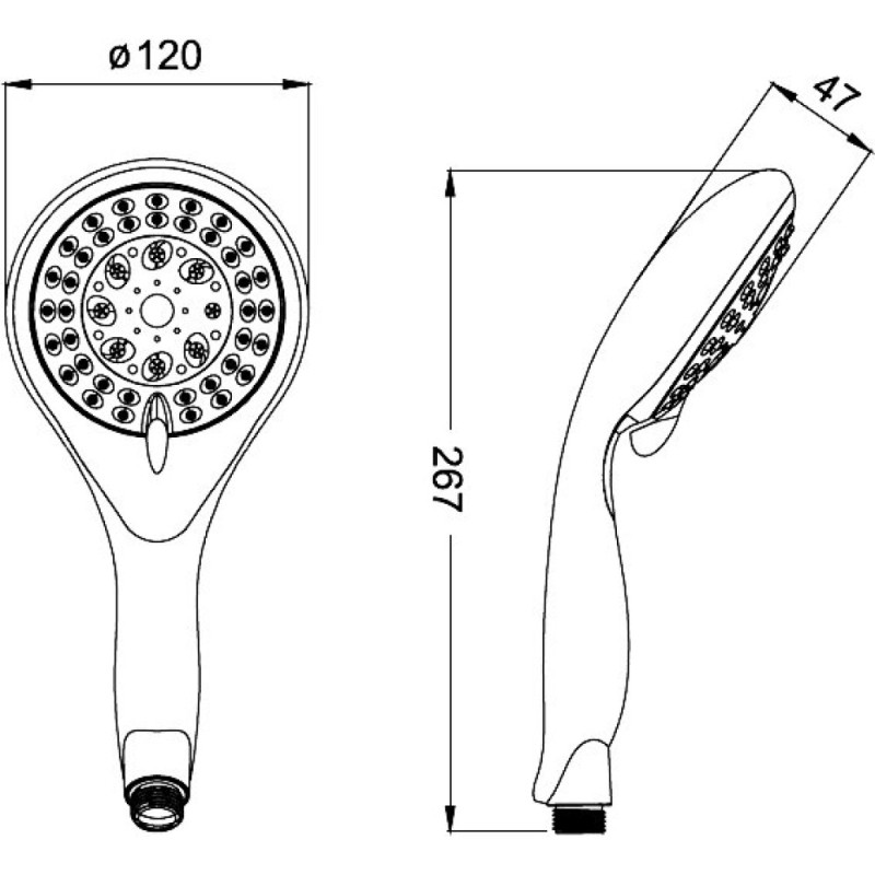 Душевая лейка Iddis A10161