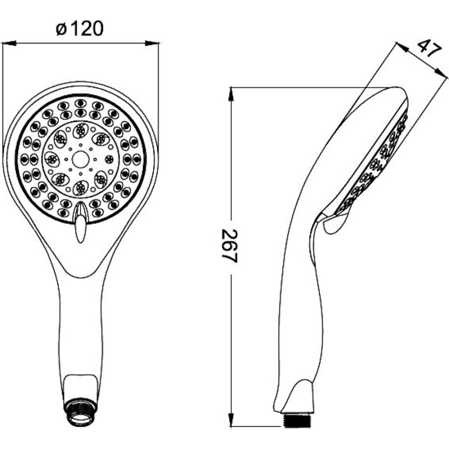 Душевая лейка Iddis A10161