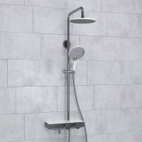 Душевая система WasserKRAFT, термостатическая, с изливом, цвет хром, A113.067.059.CH Thermo