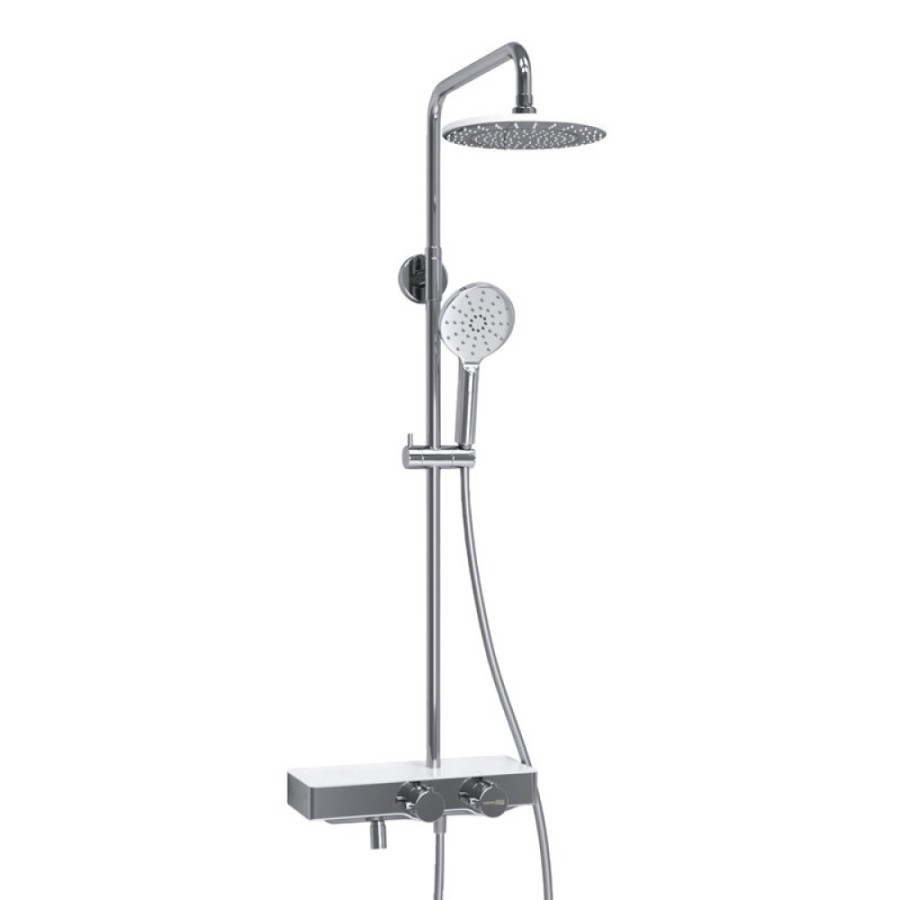 Душевая система WasserKRAFT, с изливом, цвет - хром, A113.067.127.CH Thermo