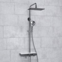 Душевая система WasserKRAFT, с изливом, цвет - хром, A113.069.101.CH Thermo