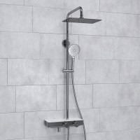 Душевая система WasserKRAFT, с изливом, цвет - хром, A113.069.127.CH Thermo