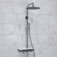 Душевая система WasserKRAFT, с изливом, цвет - хром, A113.116.127.CH Thermo