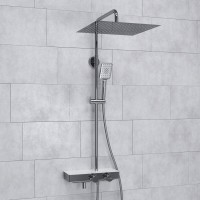 Душевая система WasserKRAFT, с изливом, цвет - хром, A113.119.126.CH Thermo