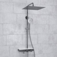 Душевая система WasserKRAFT, с изливом, цвет - хром, A113.119.127.CH Thermo