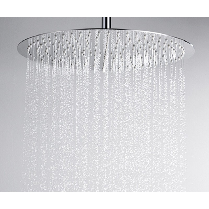 Верхний душ WasserKRAFT A117, D400 мм, 1 режим струи, без держателя, хром