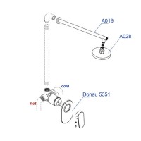 Душевая система WasserKRAFT А12028