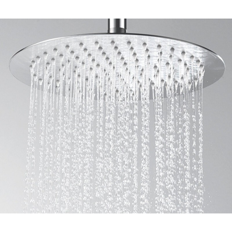 Верхний душ WasserKRAFT A121, D248 мм, 1 режим струи, без держателя, матовый хром