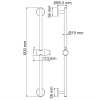 Душевая стойка WasserKRAFT A122, хром