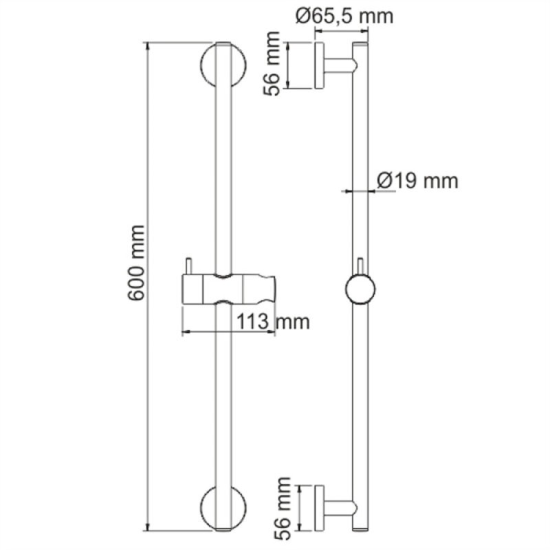 Душевая стойка WasserKRAFT A122, хром