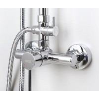 Душевая система WasserKRAFT A12202, верхний душ 20 см, хром